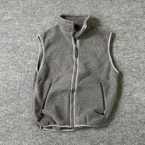 Layers Fleece Vest Mens Size S Grey Polartec Full Zip Sleeveless Jacket Layering